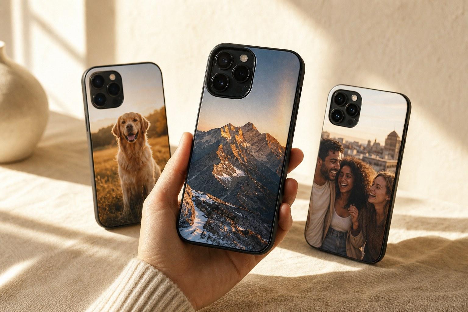 PrintCase kinkekaart: ümbrised erinevate fotodega - koer, mäed, sõbrad